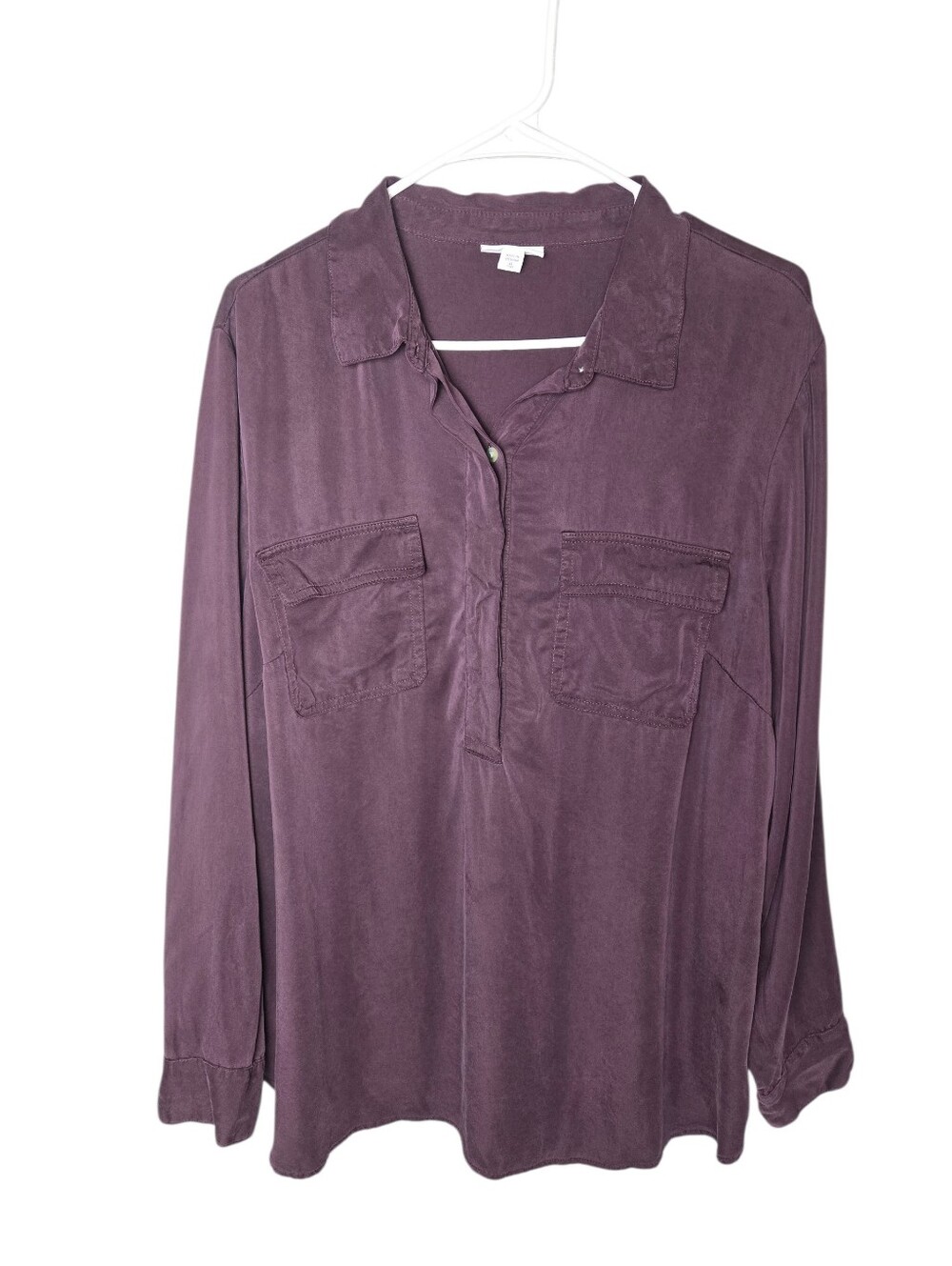 J.Jill Plum Purple Modal Rayon Minimalist Top XL Tall